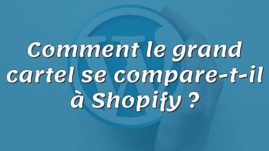 Comment le grand cartel se compare-t-il à Shopify ?